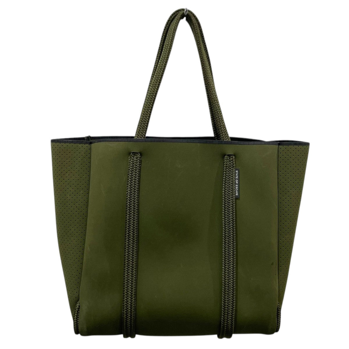 STATE OF ESCAPE オリーブグリーン トートバッグ STATE OF ESCAPE オリーブグリーン トートバッグ 即発送【State of