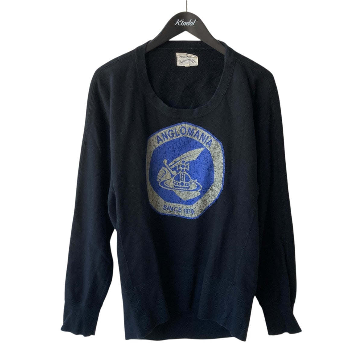 ヴィヴィアンウエストウッド アングロマニア ロング トレーナー 38 ブルー VIVIENNE WESTWOOD ANGLOMANIA(ヴィヴィアン・ウエストウッドアングロ