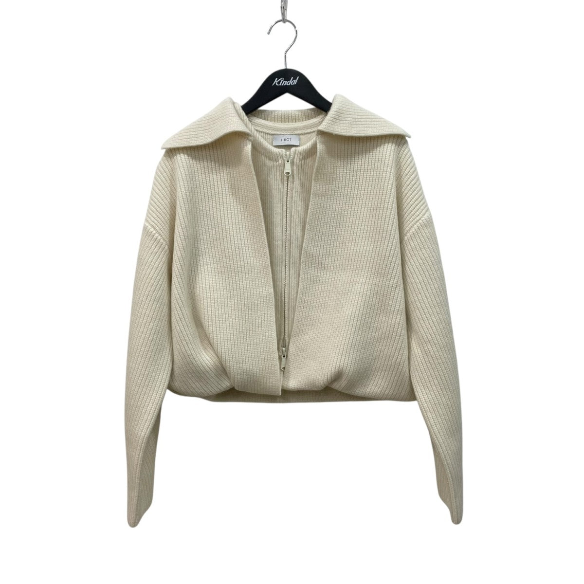 IIROT(イロット) Tasmania Lam Zip Jacketニットジャケット032-025