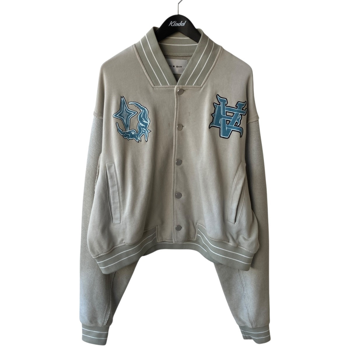VI E DIT Urban grunge sweatshirt stadium jacketスタジャン2503-VED 