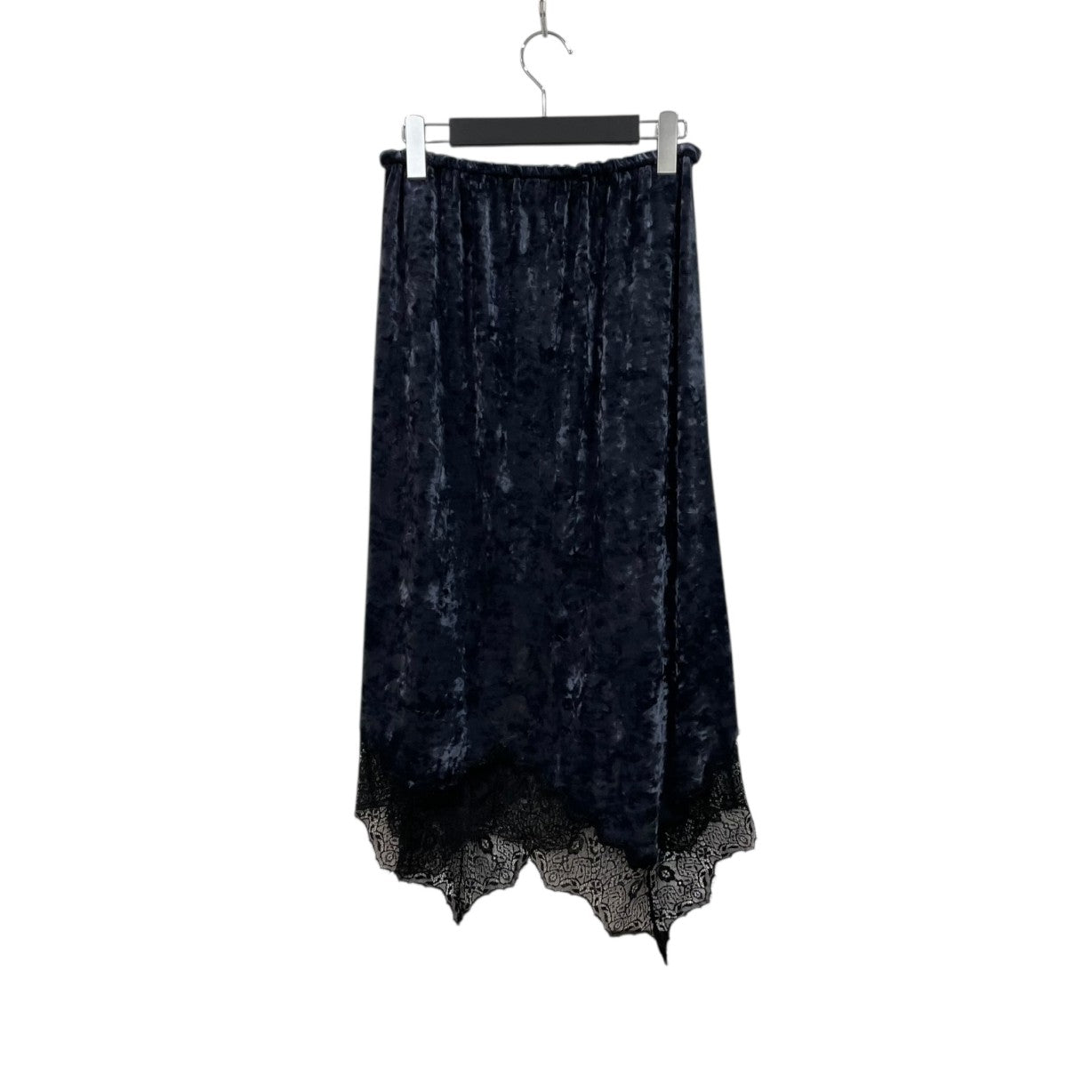 25AWベロア レース イレギュラーヘムスカート5424-2-71004