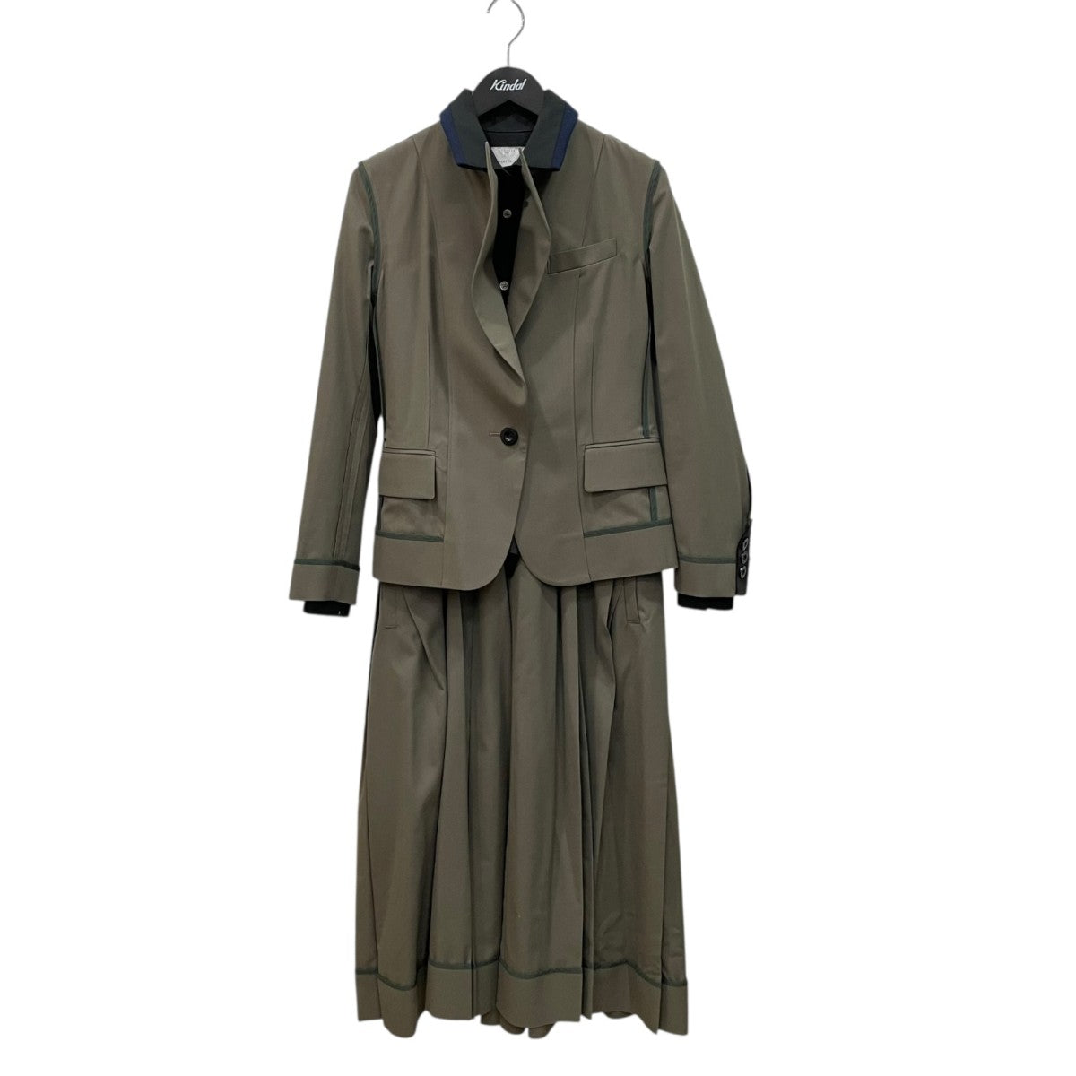 sacai(サカイ) Suiting Docking Onepiece21-05646 21-05646 オリーブ