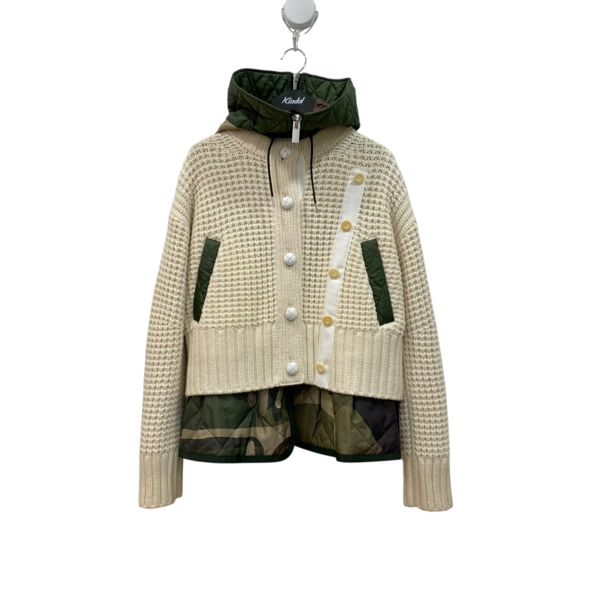 Nylon Twill x Wool Knit Blouson21-05687