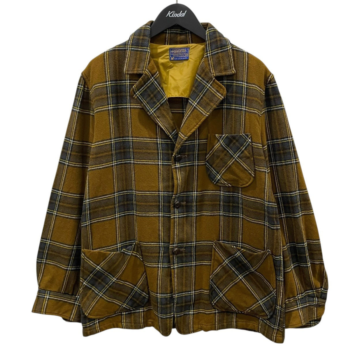 pendolton ペンドルトン　ウールジャケット　チェック柄 PENDLETON チェック柄 ウールジャケット - 古着屋グレープフルーツ
