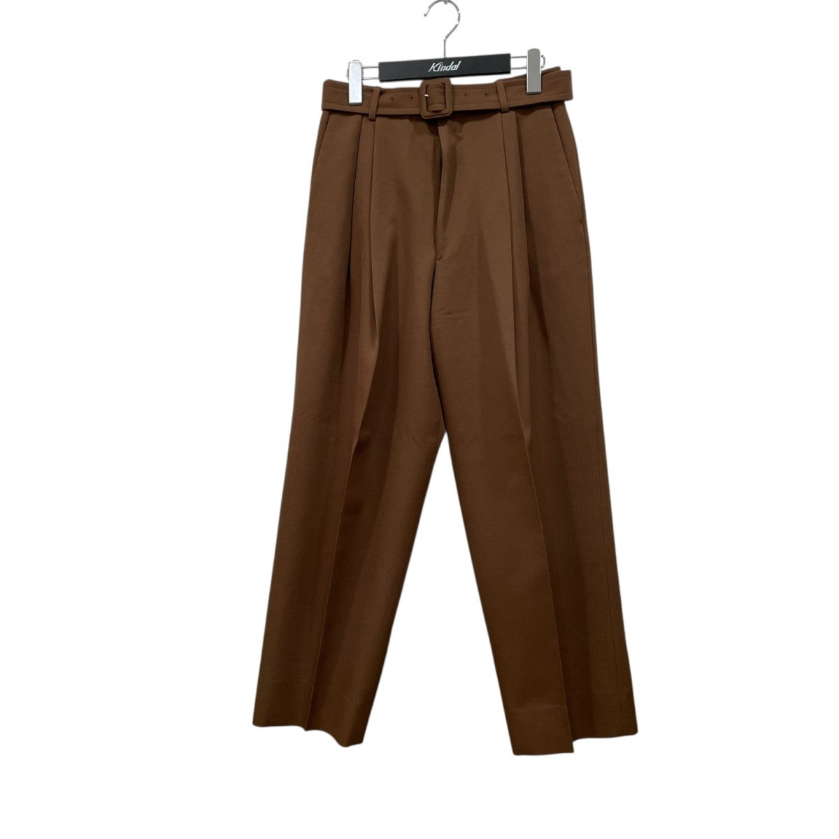 DRIES VAN NOTEN(ドリスヴァンノッテン) ベルト付スラックス ブラウン 