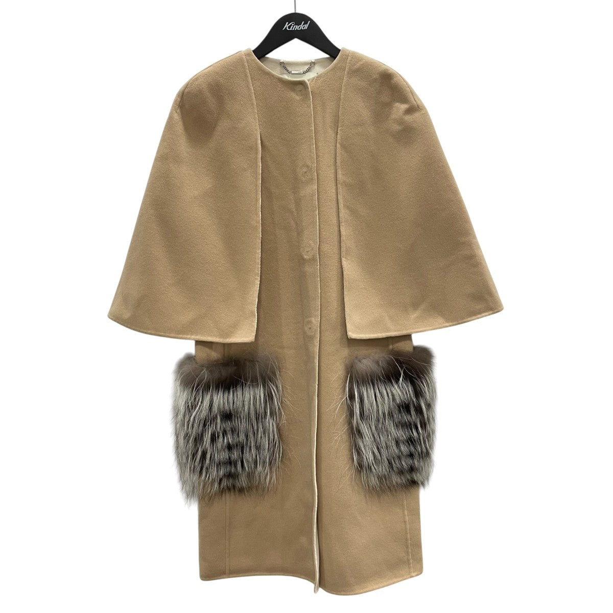 FENDI(フェンディ) フォックスファーポケットケープコート12CPF-19