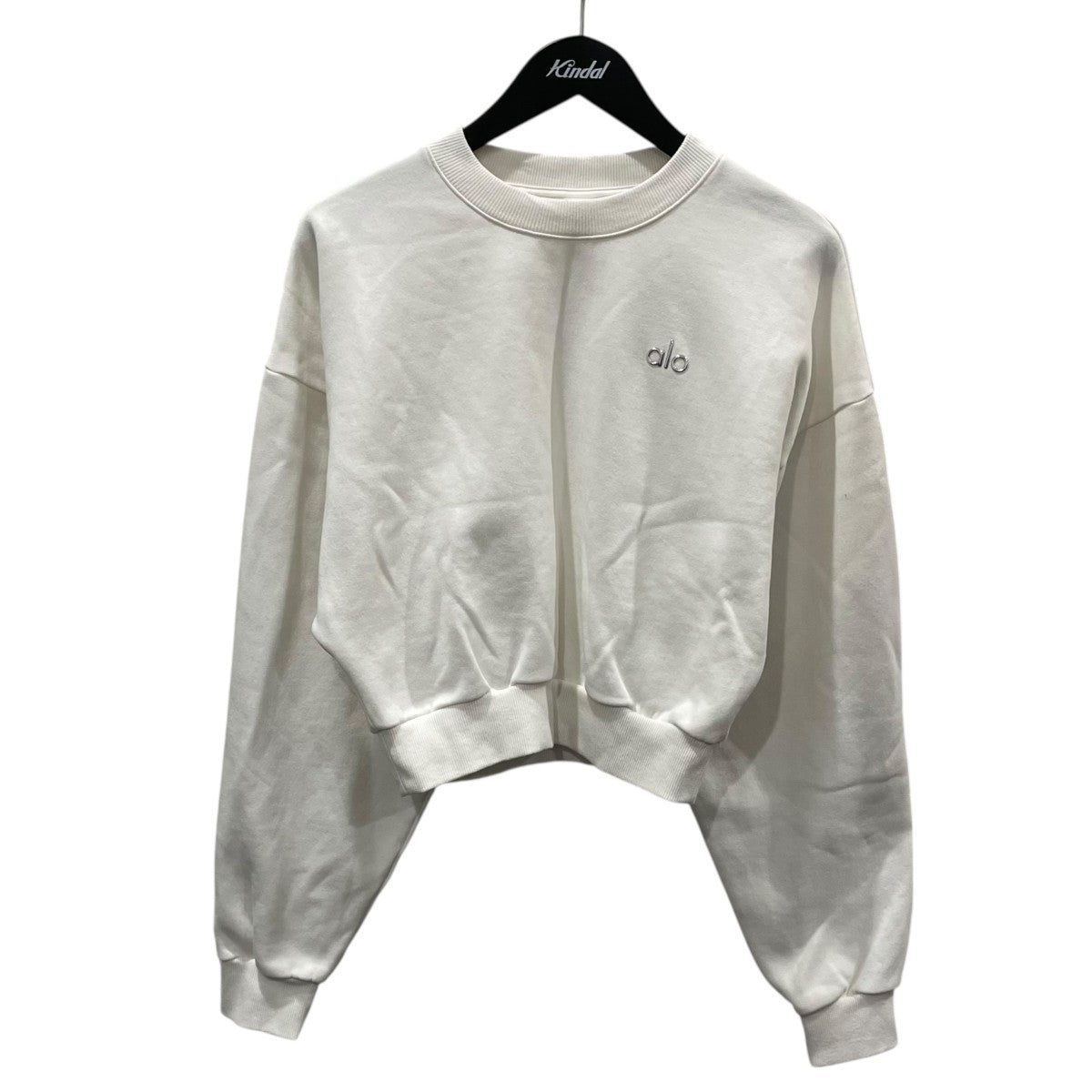 ALO Yoga(アローヨガ) 裏起毛ショートスウェットトレーナー Accolade