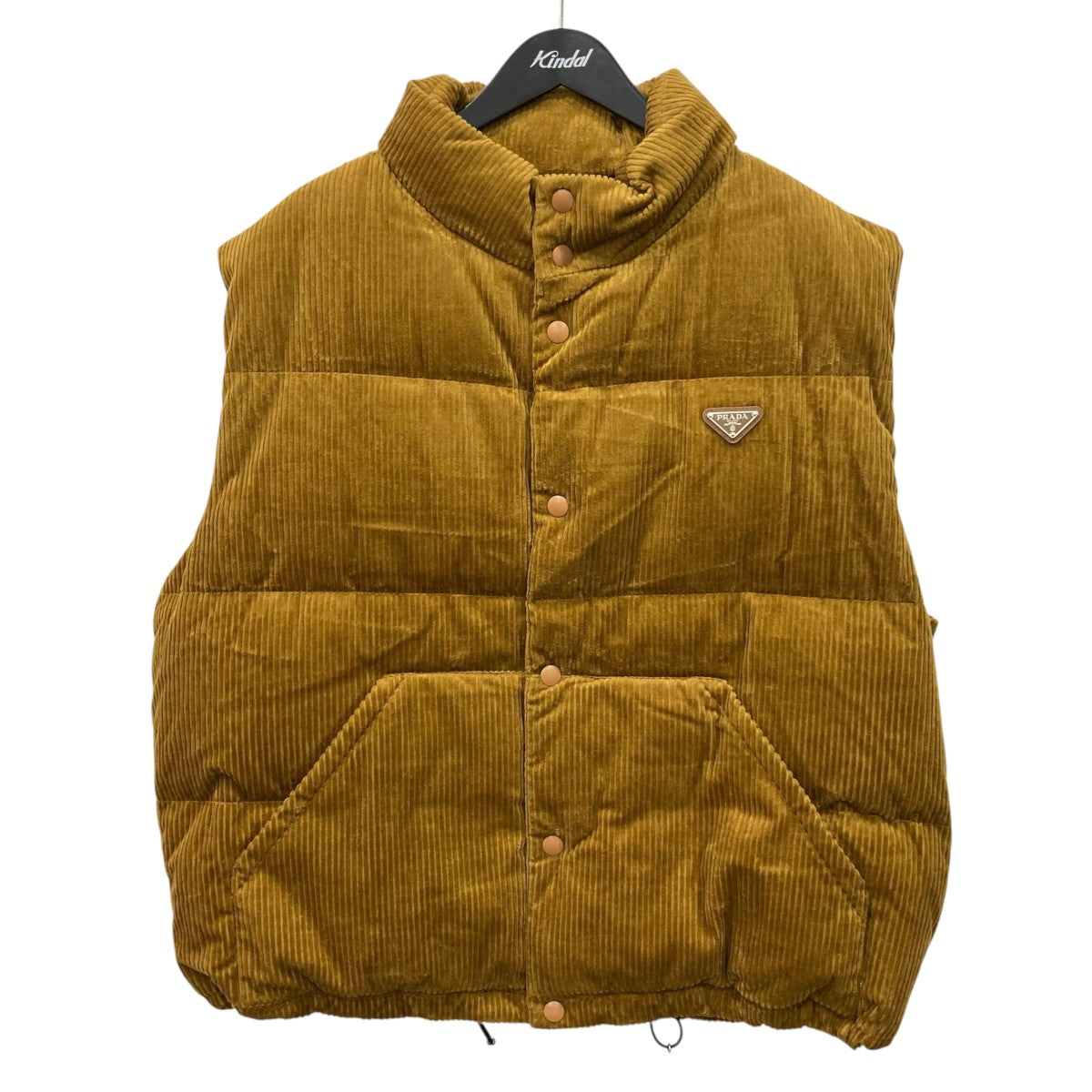 PRADA(プラダ) CORDUROYダウンベスト キャメル サイズ XXL｜【公式