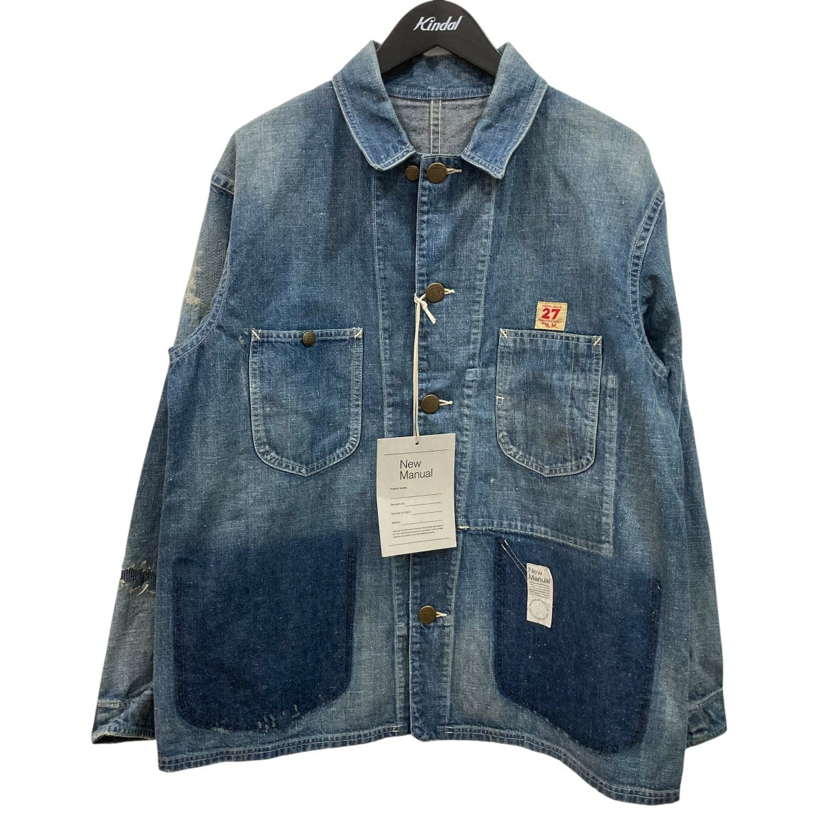 New Manual #024 LE CHORE JACKET カバーオール NEW MANUAL(ニューマニュアル) 024 LE CHORE JACKETデニムジャケット