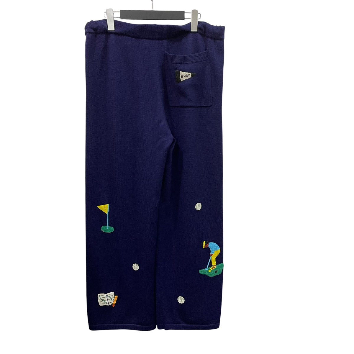 ビーズディティールニットパンツ96044504026