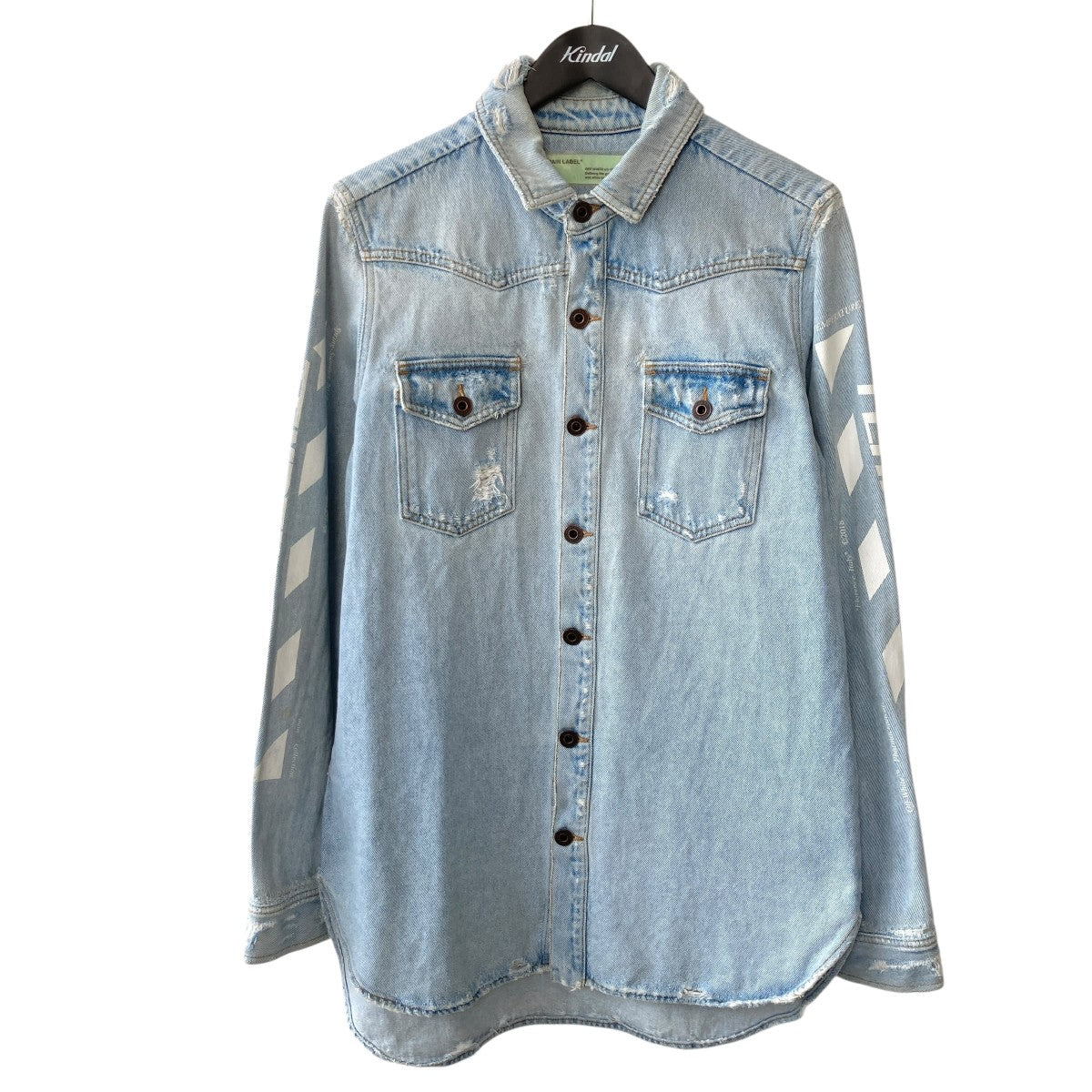 OFFWHITE(オフホワイト) 加工デニムジャケットOMYD001S18386023