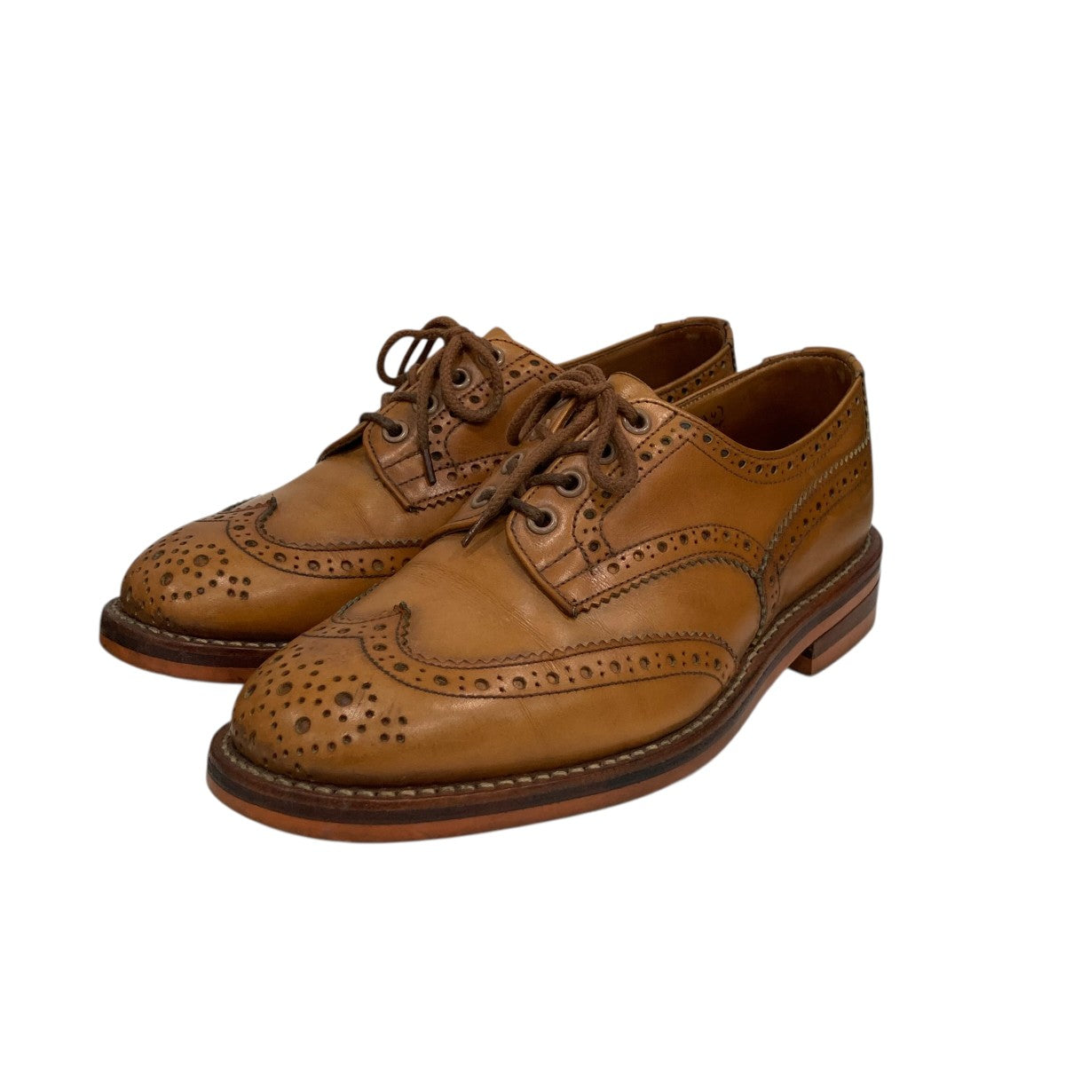 トリッカーズ JUNYA WATANABE ブラウン レザー ドレスシューズ Tricker's(トリッカーズ) JUNYA WATANABEレザーシューズ ベージュ