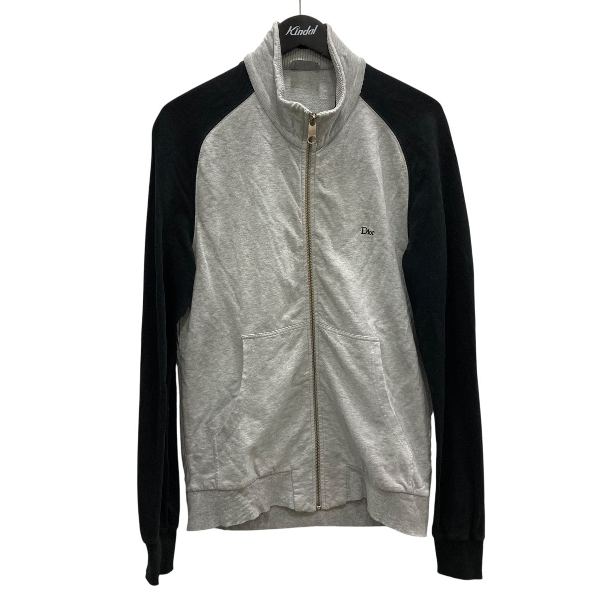 Christian Dior ディオール ジップアップパーカー ブラックグレー Christian Dior(クリスチャンディオール) SWEAT JACKETジップパーカー