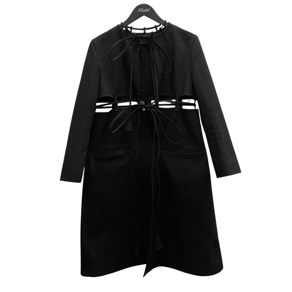 GUCCI(グッチ) ノーカラーコート830129 830129 ブラック サイズ 38