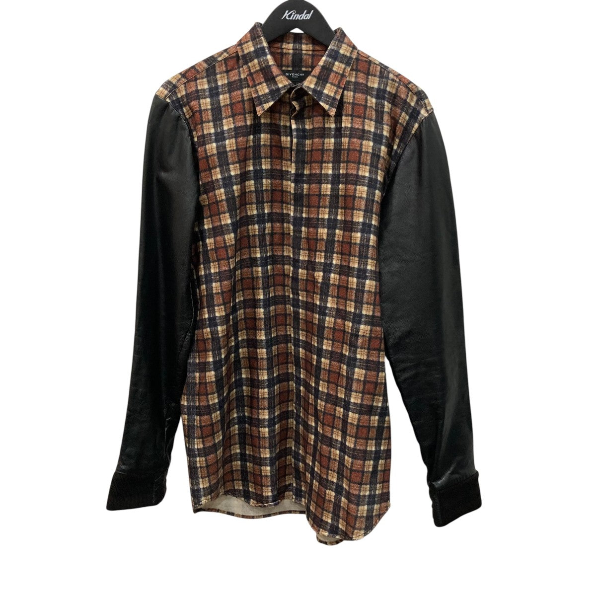 GIVENCHY 総柄 シャツ GIVENCHY(ジバンシィ) シャツ ブラック×ブラウン サイズ 40｜【公式