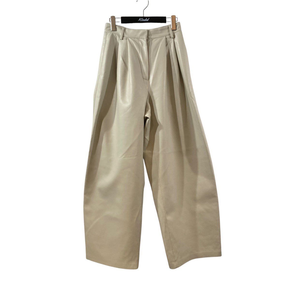 VEGAN LEATHER CURVY PANTSカーブレザーパンツ17110-7262