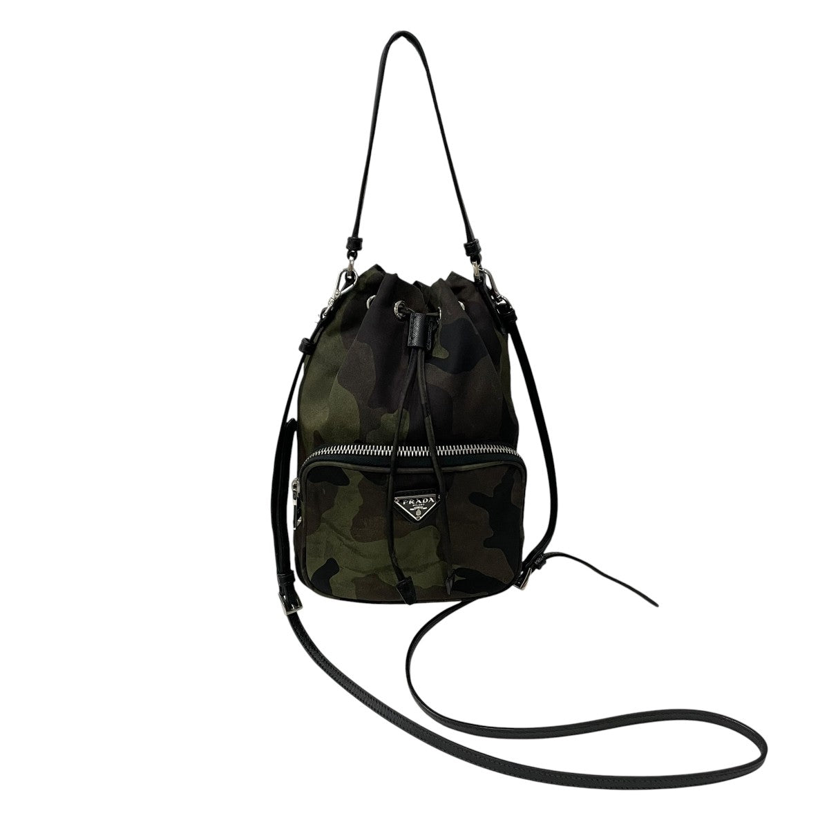 PRADA(プラダ) カモフラージュ柄ショルダーバッグ グリーン｜【公式