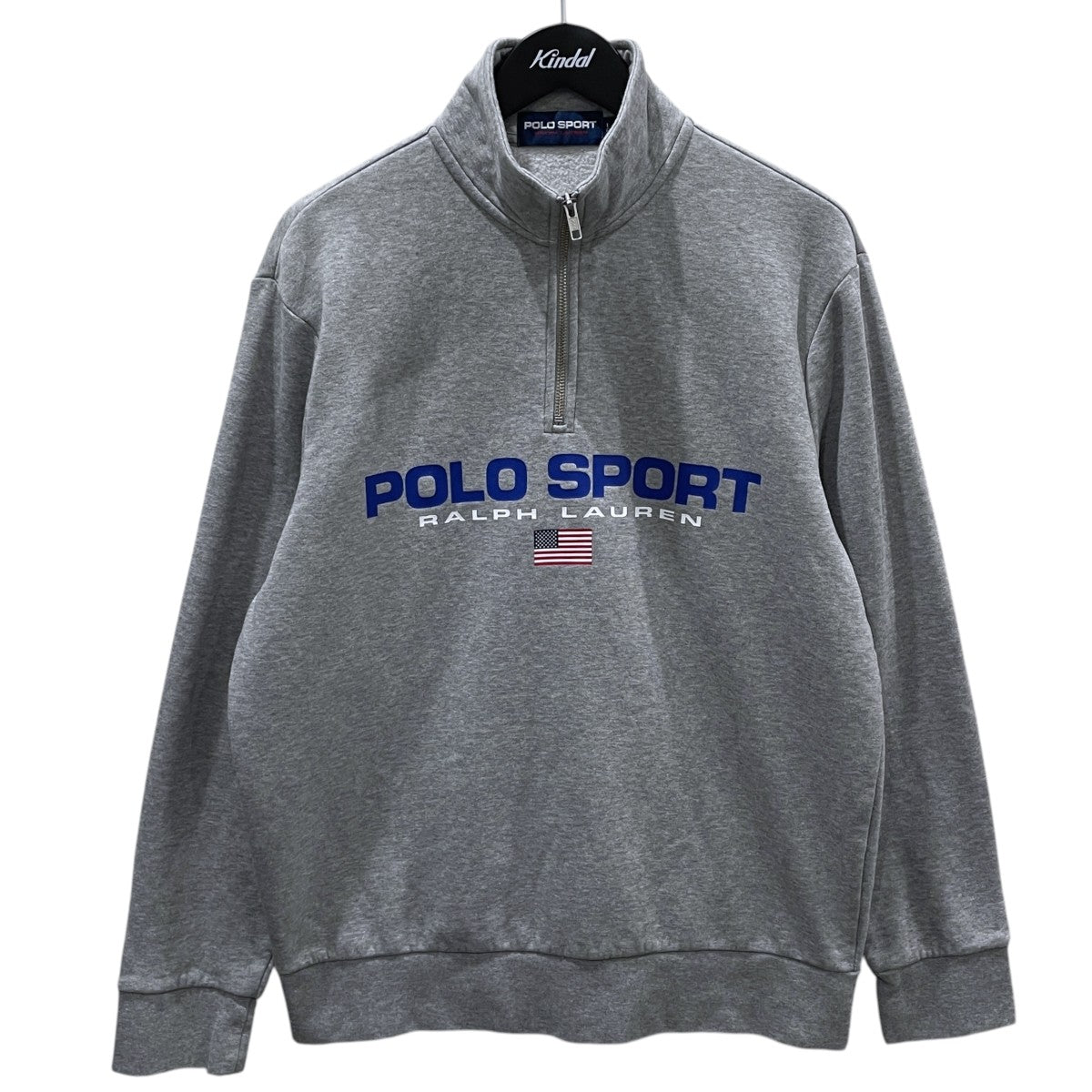 POLO SPORT(ポロスポーツ) 裏起毛ロゴプリントハーフジップスウェット