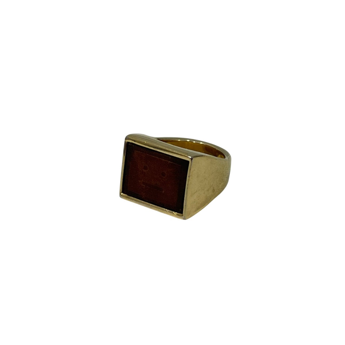 ACNE STUDIOS(アクネストゥディオズ) フェイス ロゴ ムード リング指輪