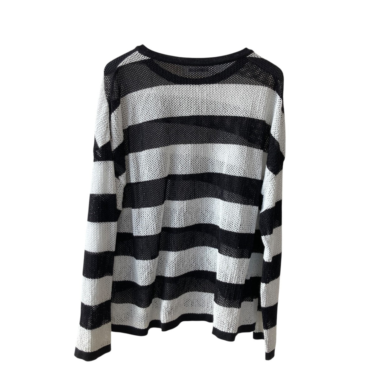 MESH LAME PULLOVER KNITボーダーニットプルオーバーDC-SS25-KN-05