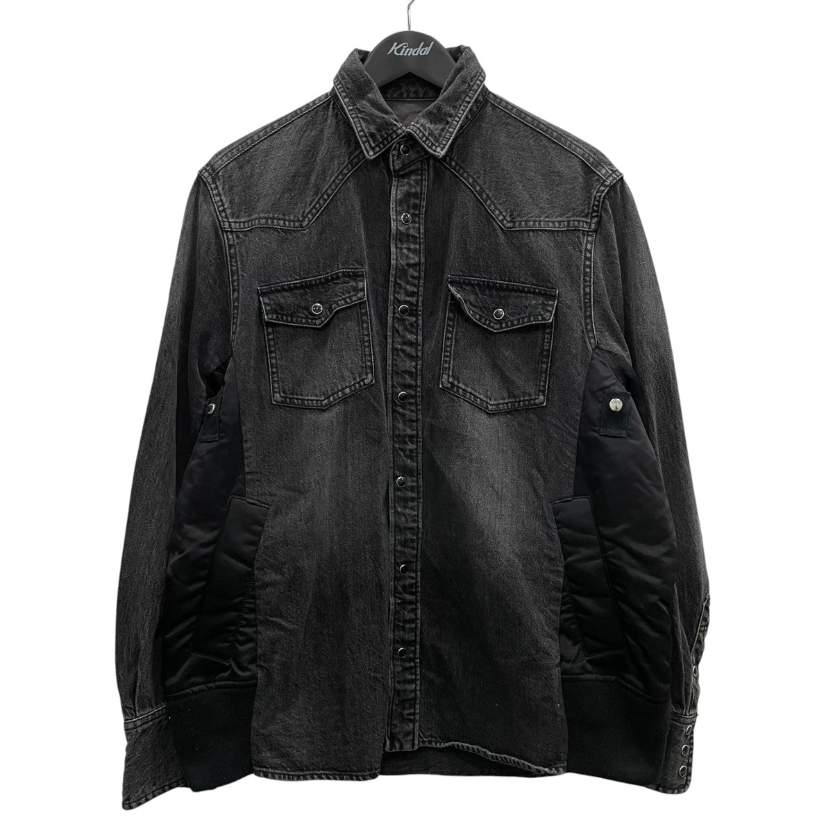 sacai(サカイ) ドッキングデニムシャツ21-02510M 21-02510M ブラック