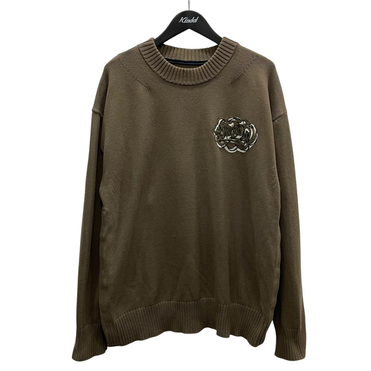 sacaiクルーネックニット セーター sacai(サカイ) クルーネックニット23-02986M 23-02986M オリーブ