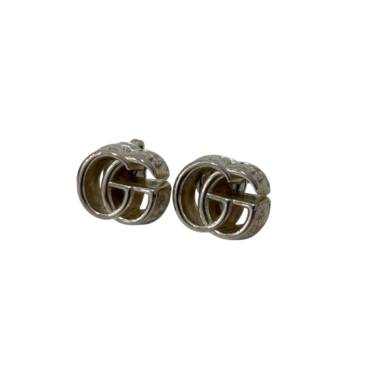 GUCCIグッチ マーモントダブルGピアス片耳 アラベスク　メンズ/レディース GUCCI(グッチ) マーモントダブルGアラベスクピアス シルバー｜【公式