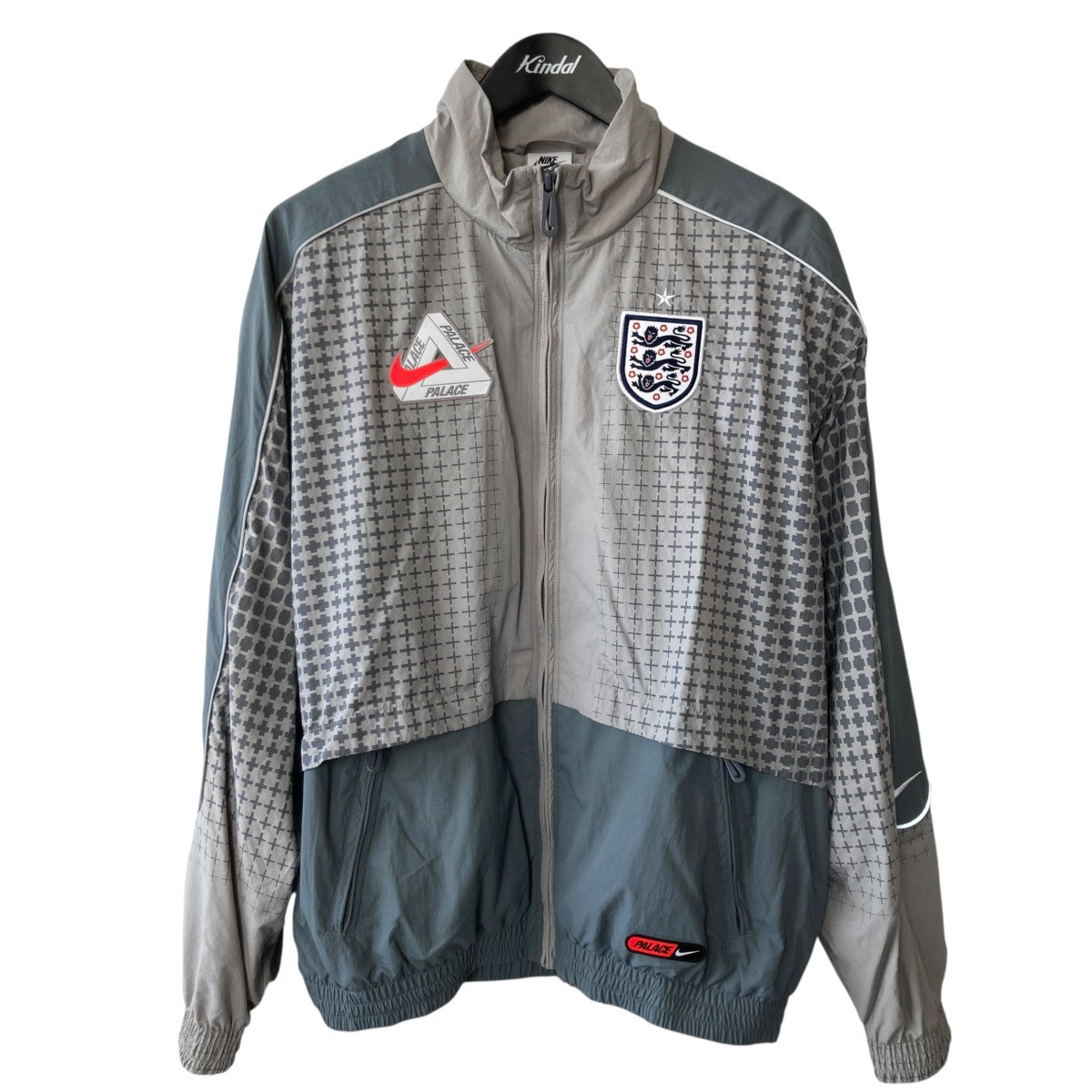 PALACE×NIKE X2 World Cup Tracksuit Jacket England Greyナイロン