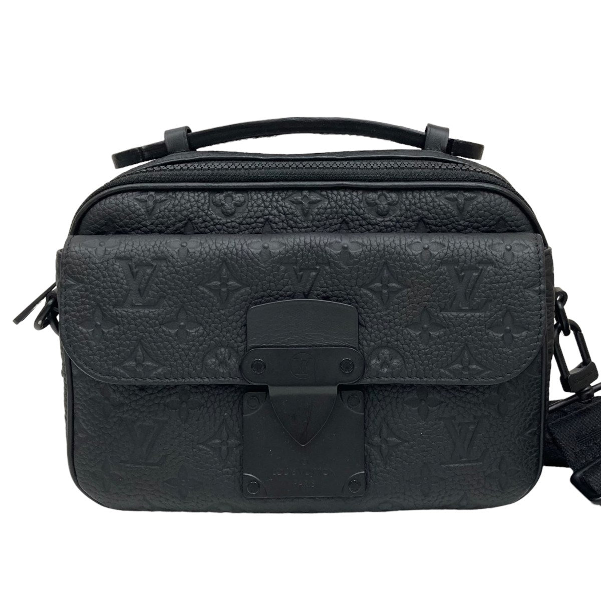 LOUIS VUITTON(ルイヴィトン) Sロック メッセンジャー モノグラムトリヨンレザー M58489 ブラック サイズ  12｜【公式】カインドオルオンライン ブランド古着・中古通販【kindal】