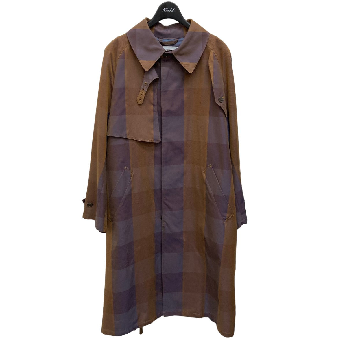 SUGARHILL(シュガーヒル) PLAID BALMACAAN COAT コート 20AWC003 ブラウン サイズ  14｜【公式】カインドオルオンライン ブランド古着・中古通販【kindal】