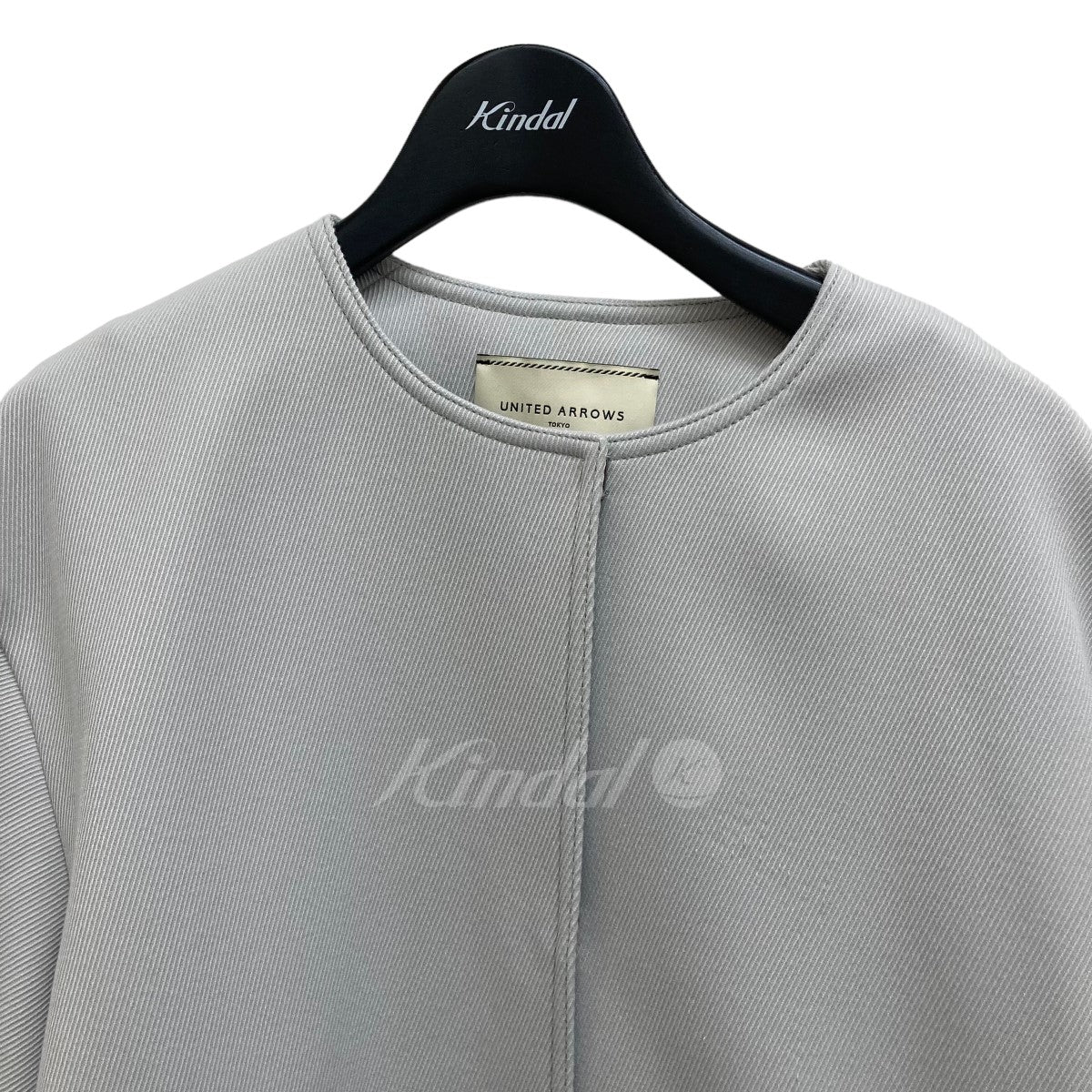 ツイル ノーカラー ミドルコート ジャケット 1525-144-4225