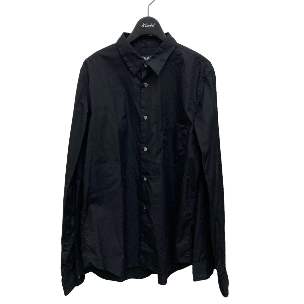 【名作】ブラックコムデギャルソン　ダブルジップシャツ　AD2018 黒　長袖古着屋ネモ