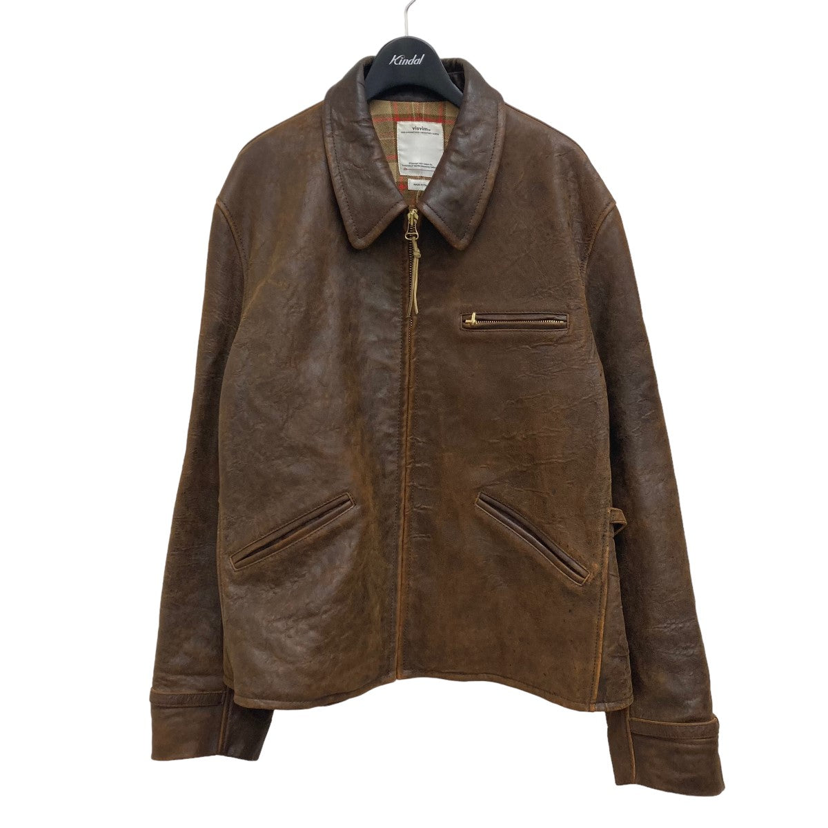 VISVIM(ビズビム) Garrison leather jacket レザージャケット 0120205014003 ブラウン サイズ  13｜【公式】カインドオルオンライン ブランド古着・中古通販【kindal】
