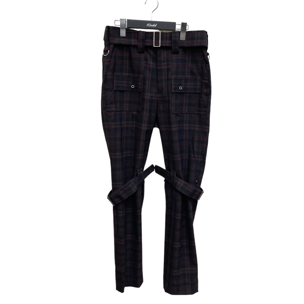 DAIRIKU(ダイリク) Bondage check Wool Slacks パンツ 23SS B-2 23SS B2 パープル サイズ M｜【公式】カインドオルオンライン  ブランド古着・中古通販【kindal】