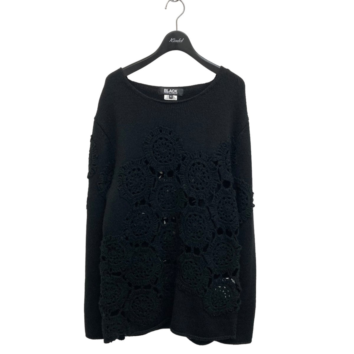 BLACK COMME des GARCONS(ブラックコムデギャルソン) 21AWレースニット1H-N001 1H-N001 ブラック サイズ  XL｜【公式】カインドオルオンライン ブランド古着・中古通販【kindal】