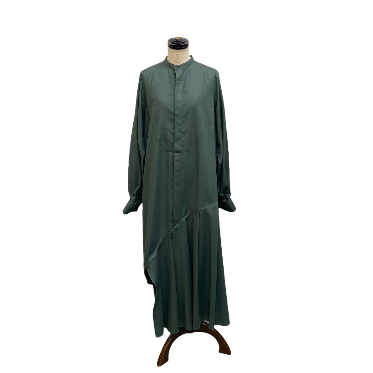 HYKE(ハイク) FD BOSOM SHIRT DRESS 長袖ワンピース 232-16190 23216190 グリーン サイズ  15｜【公式】カインドオルオンライン ブランド古着・中古通販【kindal】