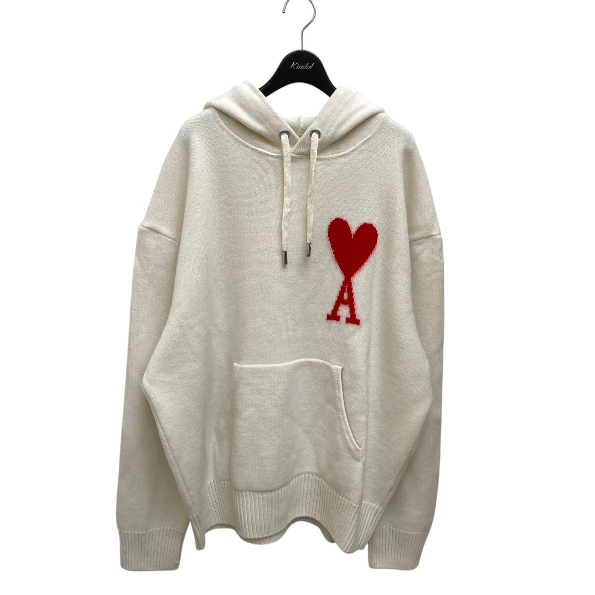 AMIPARIS(アミパリス) AMI DE COEUR KNIT HOODIEニットパーカーUKS802 UKS802 ホワイト サイズ  L｜【公式】カインドオルオンライン ブランド古着・中古通販【kindal】