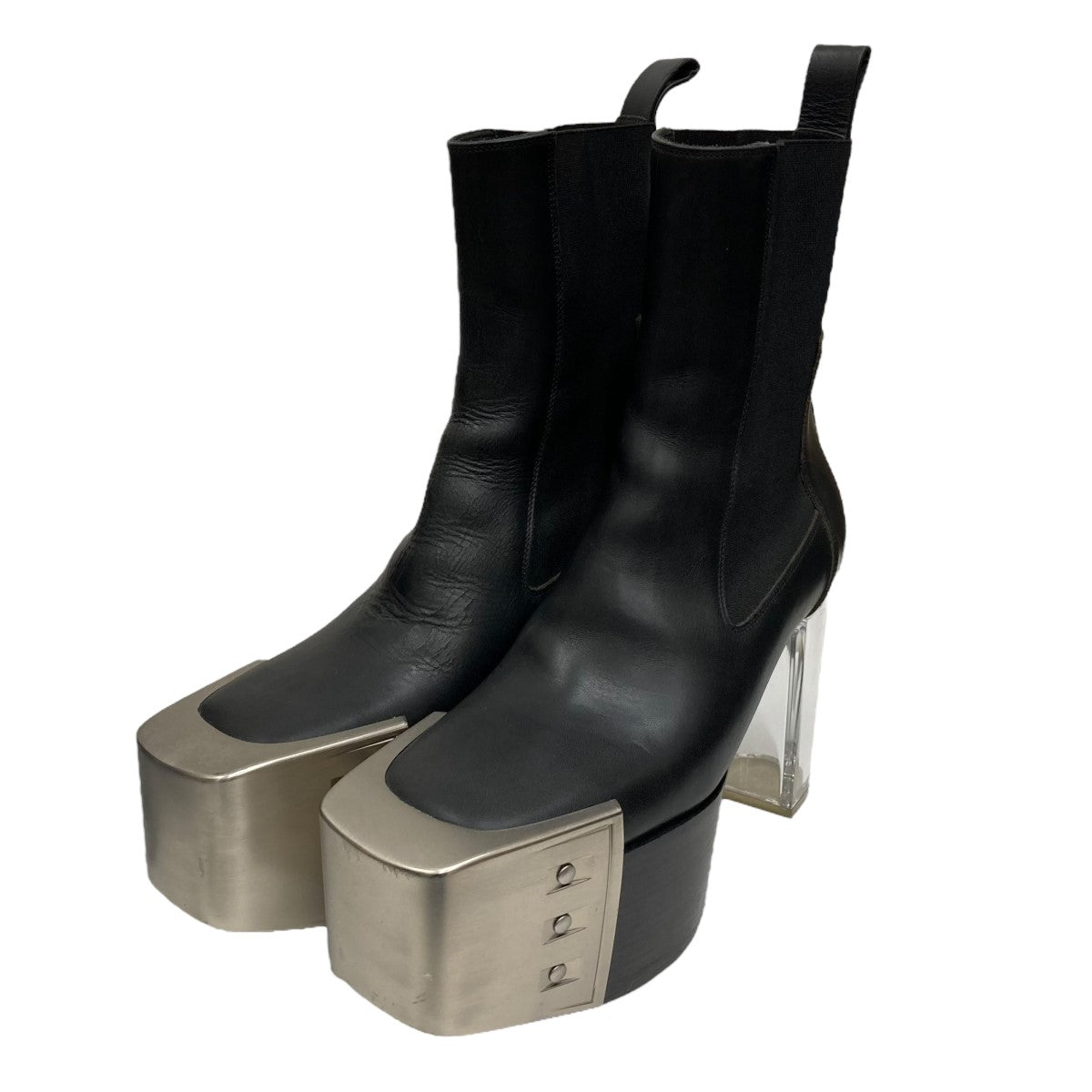 RICK OWENS(リックオウエンス) 21SSBEVEL KISS BOOTキスブーツ ブラック サイズ 40｜【公式】カインドオルオンライン  ブランド古着・中古通販【kindal】