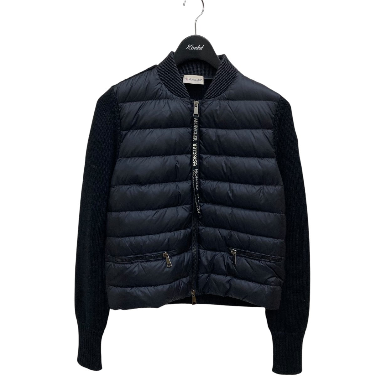 MONCLER(モンクレール) MAGLIONE TRICOT CARDIGANニット切替ダウンジャケットE20939457100  E20939457100 ブラック サイズ M｜【公式】カインドオルオンライン ブランド古着・中古通販【kindal】