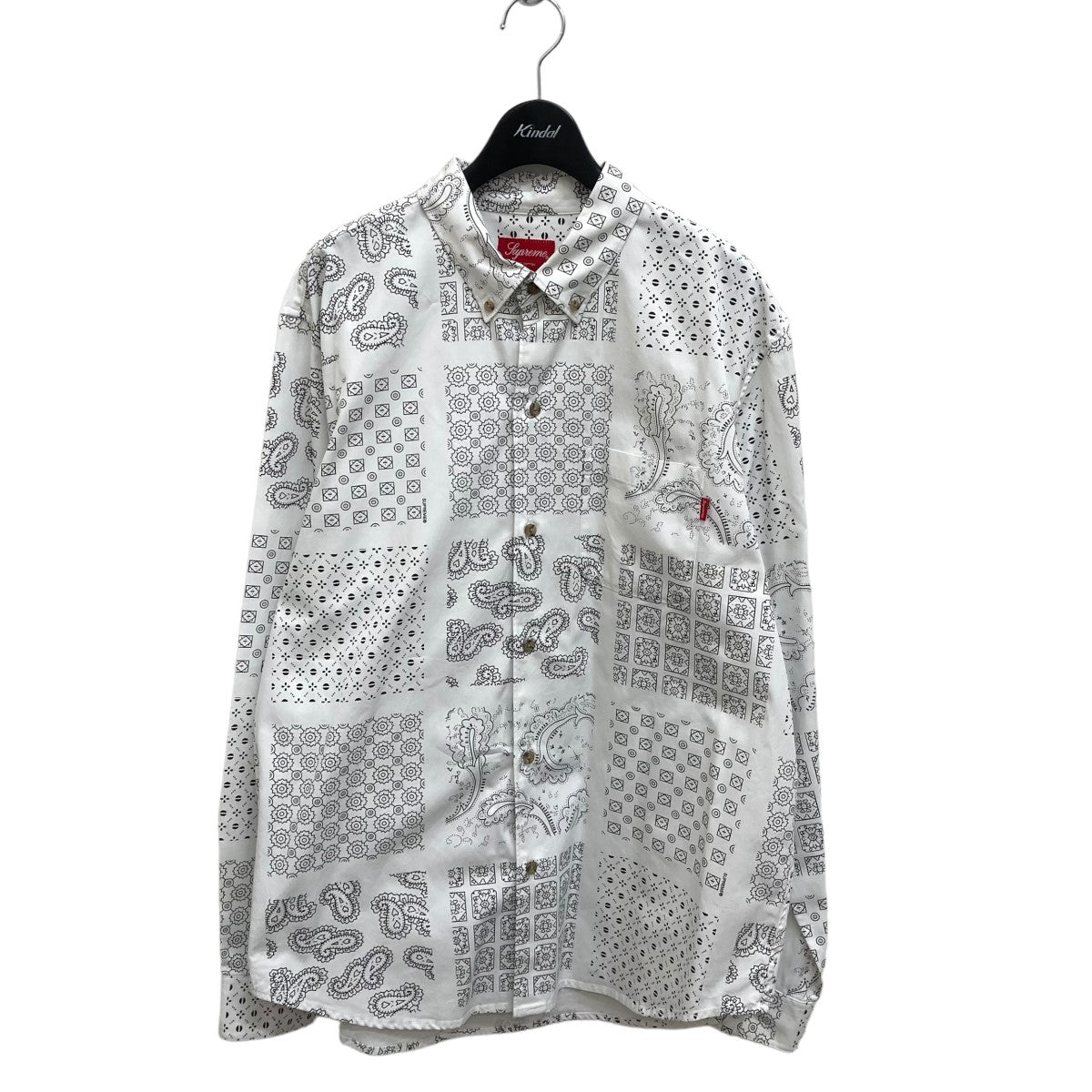 Supreme(シュプリーム) 20SSPaisley Grid Shirt長袖シャツ ホワイト サイズ 17｜【公式】カインドオルオンライン  ブランド古着・中古通販【kindal】