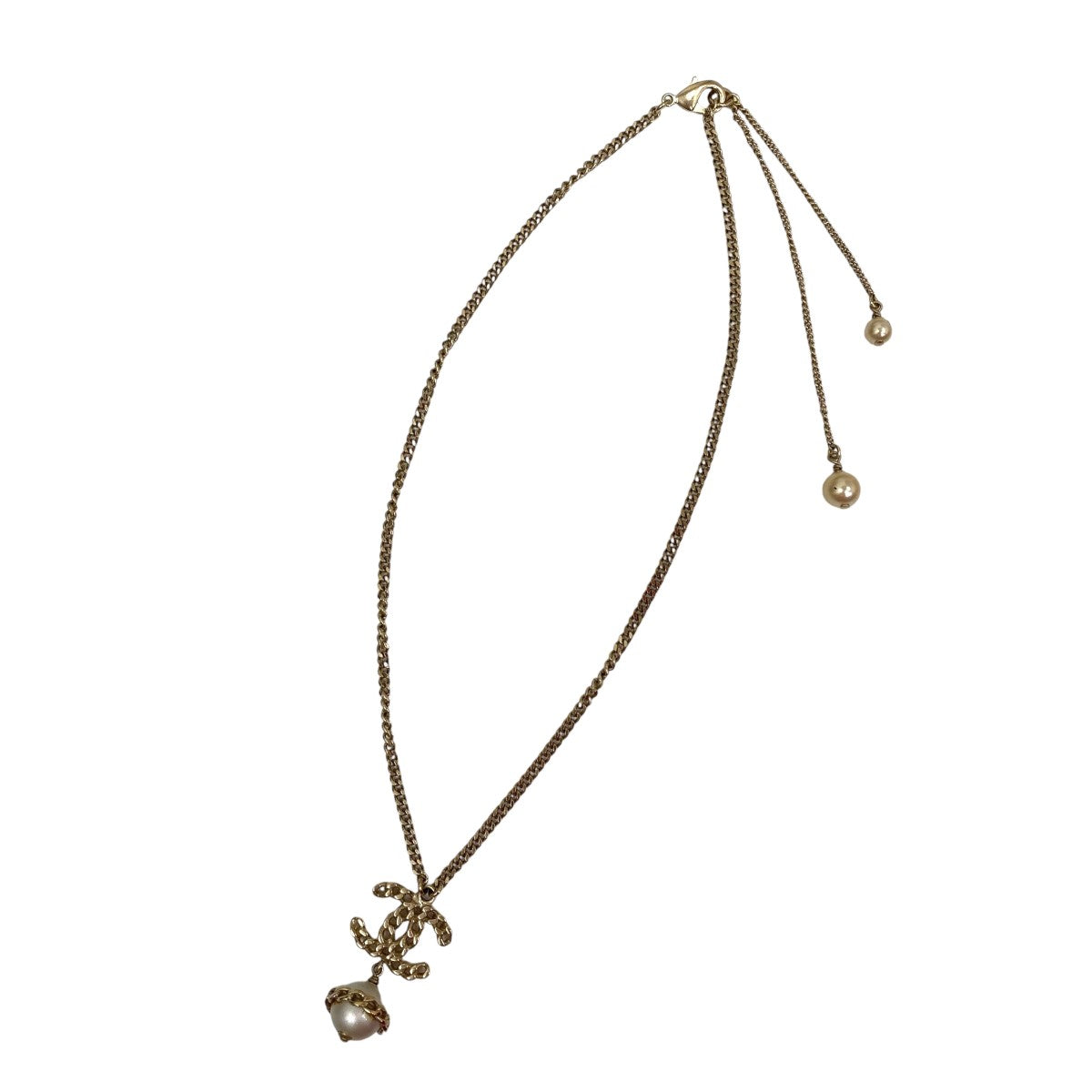 CHANEL(シャネル) ココマーク パールネックレス ゴールド｜【公式