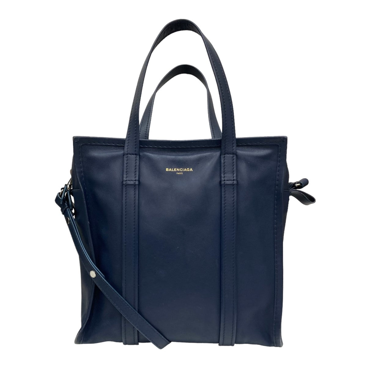 BALENCIAGA(バレンシアガ) バザールショッパー S 2WAY トートバッグ443096 443096 4120-C002123 ネイビー  サイズ 15｜【公式】カインドオルオンライン ブランド古着・中古通販【kindal】