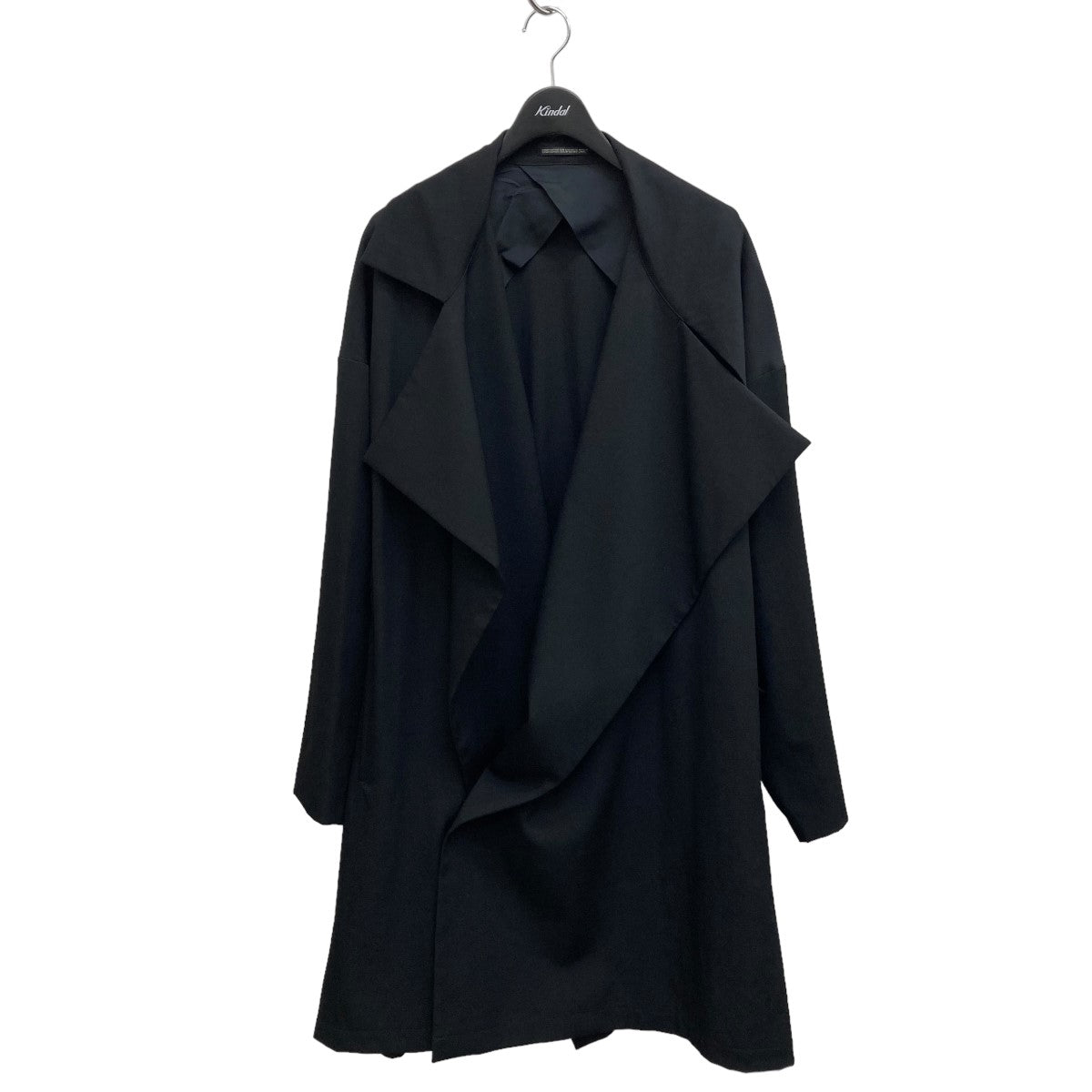 Yohji Yamamoto pour homme(ヨウジヤマモトプールオム) ウールギャバテロテロコートHW-C16-100 HW-C16-100  ブラック サイズ 16｜【公式】カインドオルオンライン ブランド古着・中古通販【kindal】