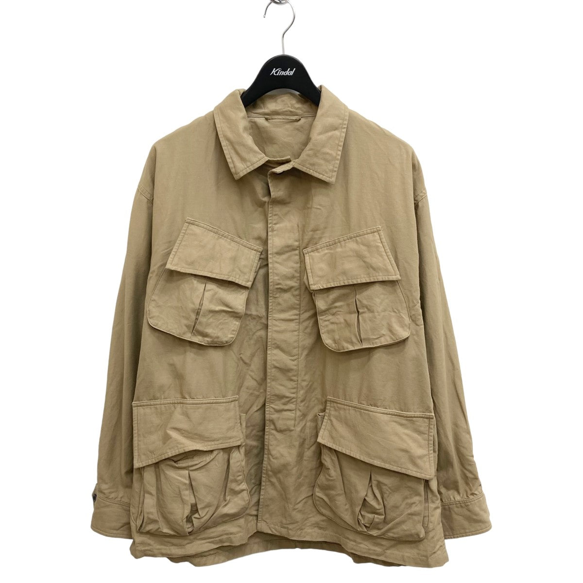 blurhms(ブラームス) Cotton Linen Combat Tropical JacketジャケットbROOTS22S2  bROOTS22S2 ベージュ サイズ 3｜【公式】カインドオルオンライン ブランド古着・中古通販【kindal】