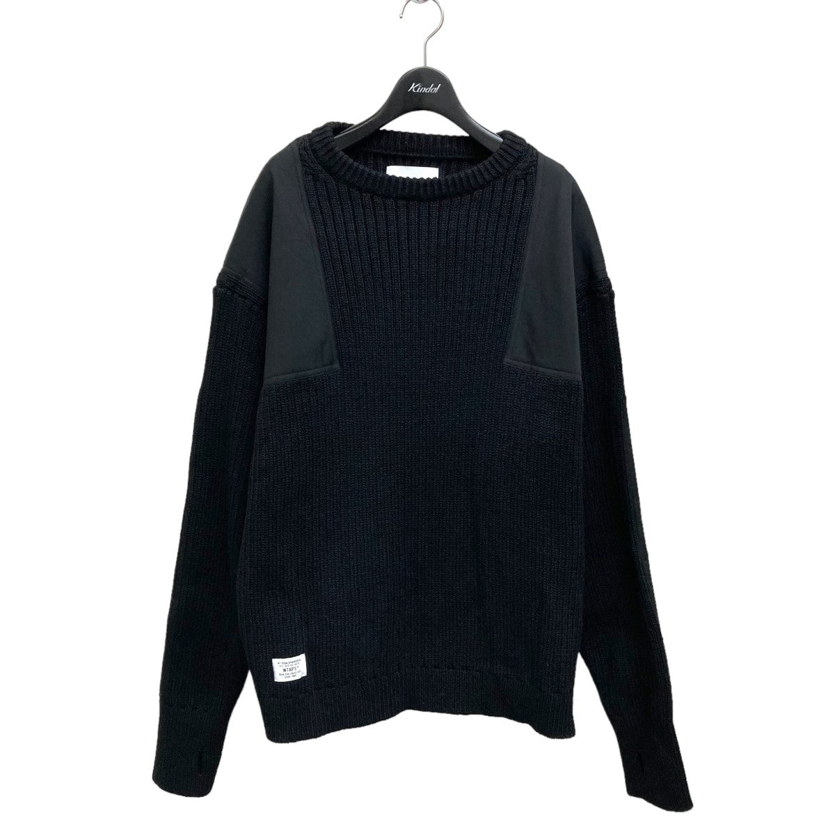 WTAPS(ダブルタップス) ニットスウェット222MADT-KNM03 COMMANDER / SWEATER 222MADT-KNM03  COMMANDER / SWEATER ブラック サイズ X03｜【公式】カインドオルオンライン ブランド古着・中古通販【kindal】