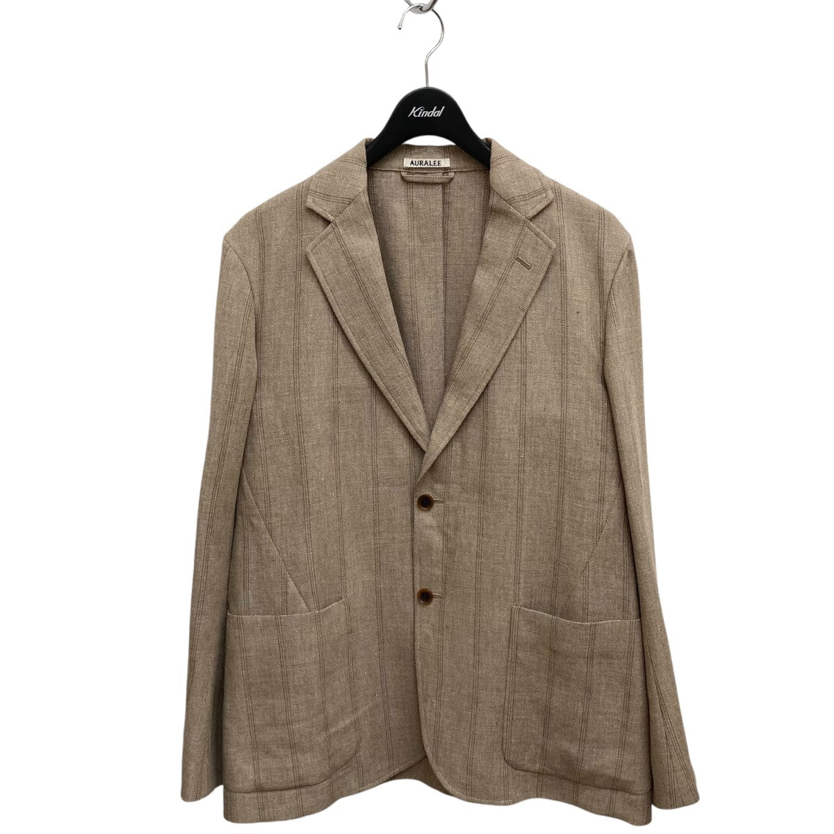 AURALEE(オーラリー) LINEN WOOL SILK SHARK SKIN JACKETジャケットA9SJ01LW A9SJ01LW ベージュ  サイズ 4｜【公式】カインドオルオンライン ブランド古着・中古通販【kindal】