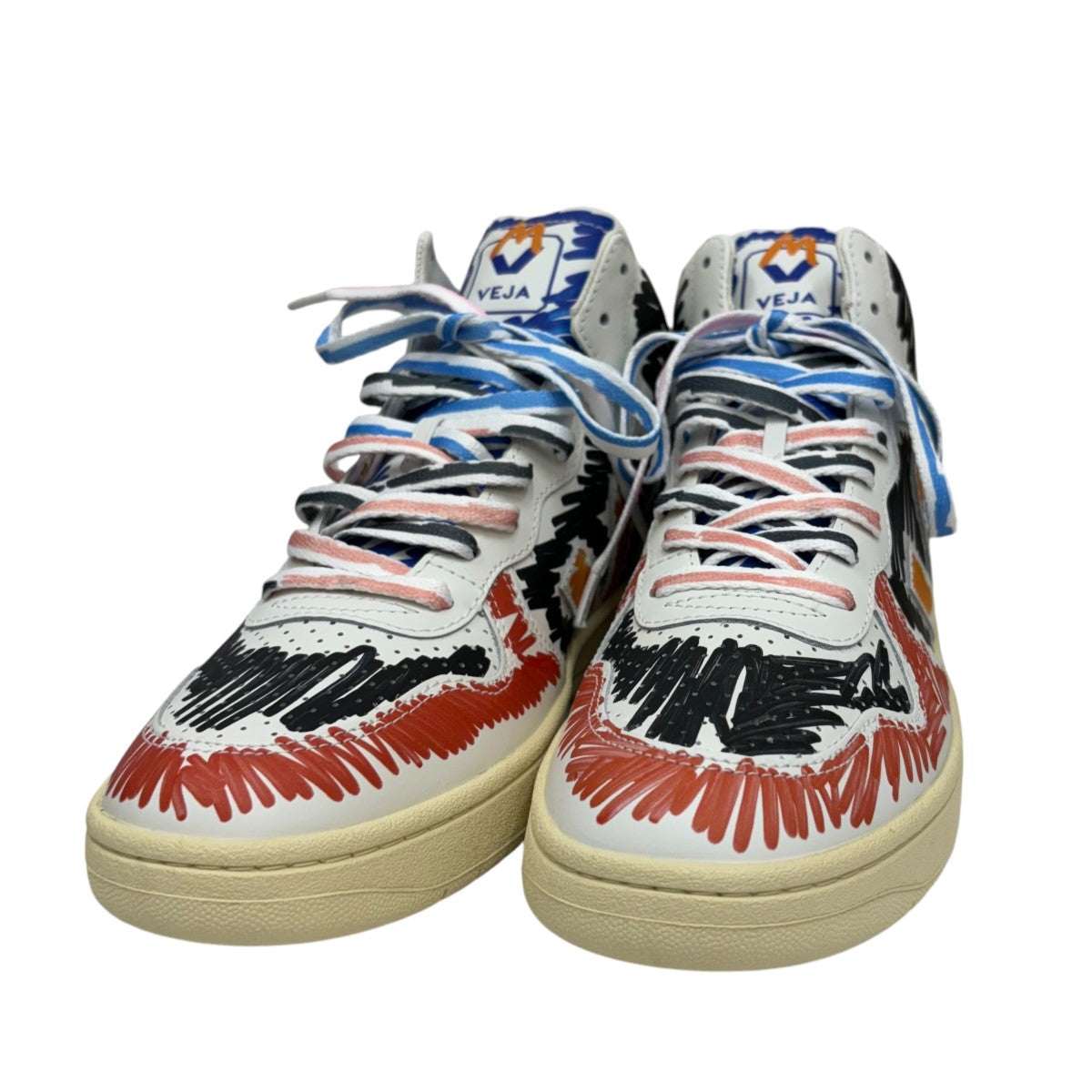 MARNI×VEJA scribble-print sneakersスニーカーVQMS-2884BV1520 VQMS-2884BV1520  ホワイト×ブラック サイズ 26cm｜【公式】カインドオルオンライン ブランド古着・中古通販【kindal】