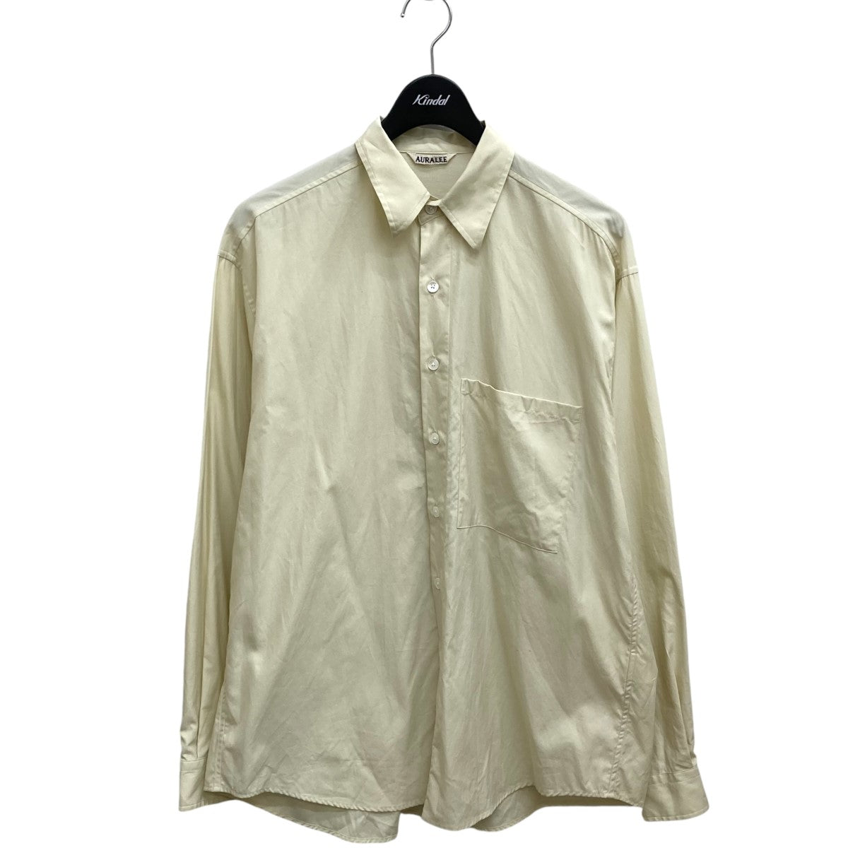 AURALEE(オーラリー) WASHED FINX TWILL BIG SHIRT長袖シャツA24AS02TN A24AS02TN ベージュ サイズ  4｜【公式】カインドオルオンライン ブランド古着・中古通販【kindal】