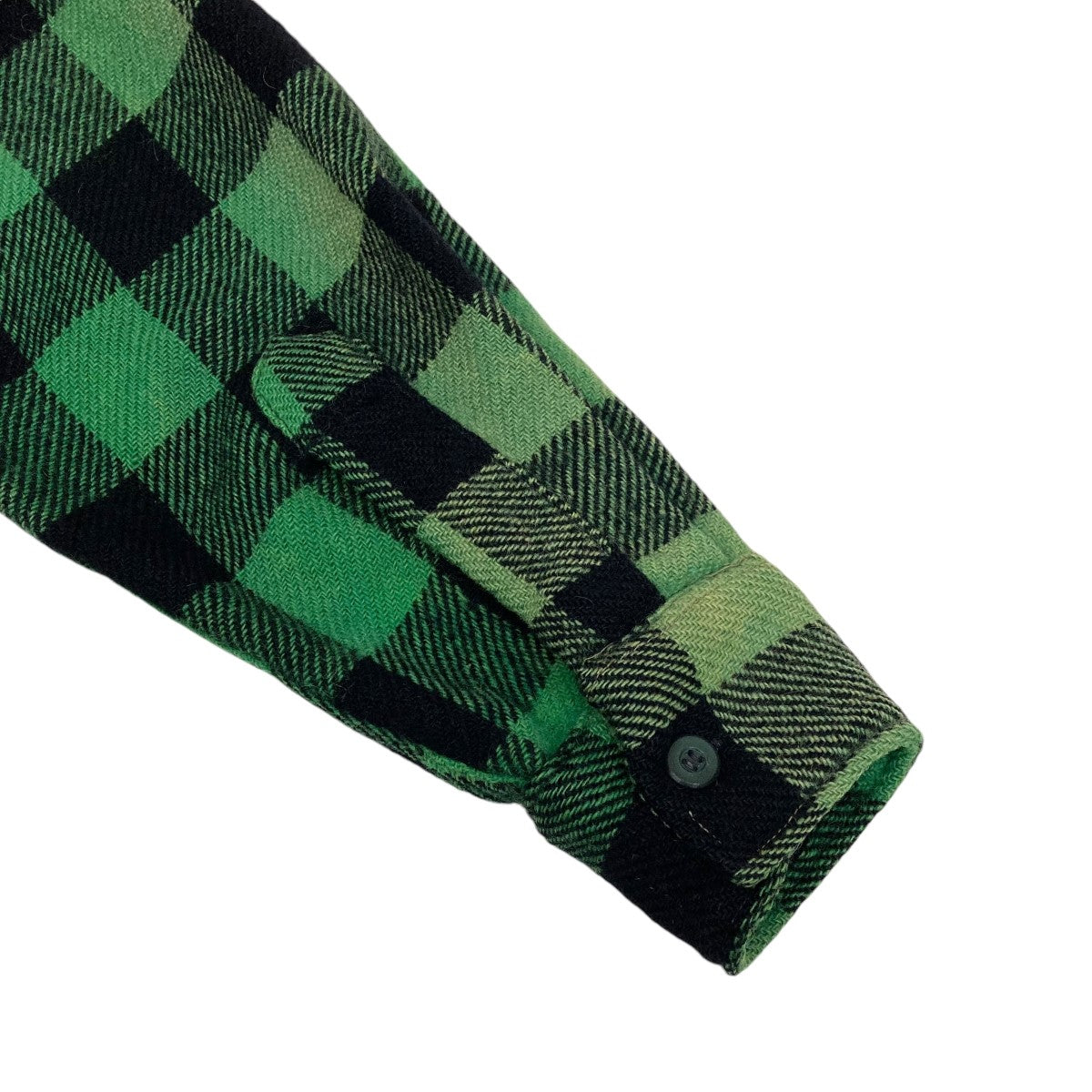 40S 筆記体タグ Check Patterned Wool Shirtチェックオープンカラーシャツ