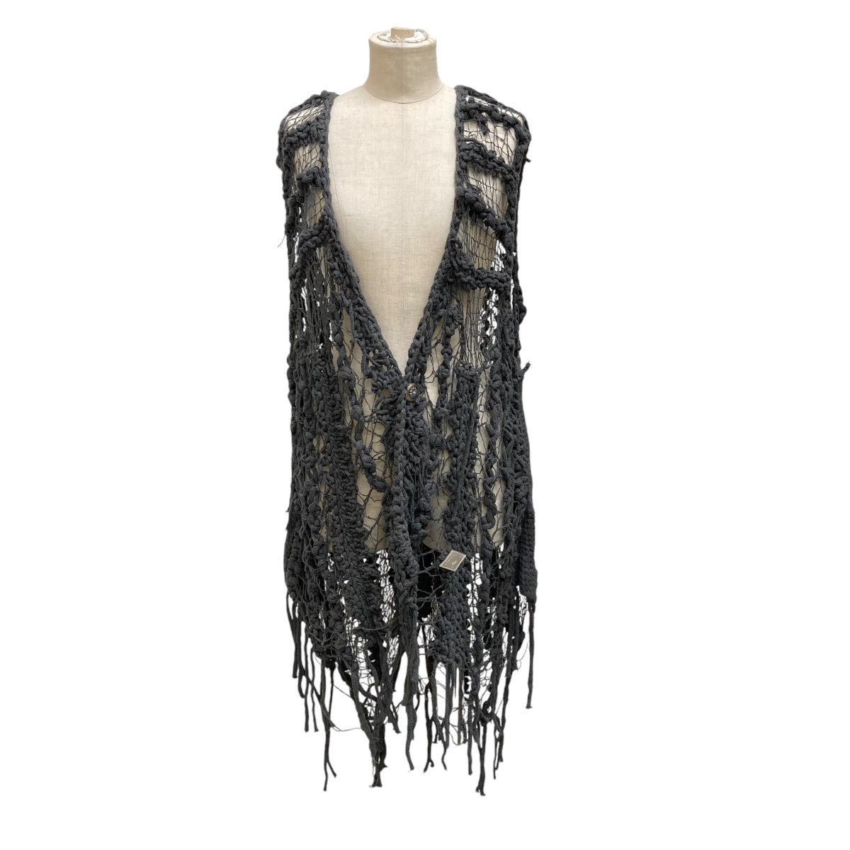 el conductorh×blackmeans fringe knit vestニットベストPD24SN01 PD24SN01 グレー サイズ  2｜【公式】カインドオルオンライン ブランド古着・中古通販【kindal】